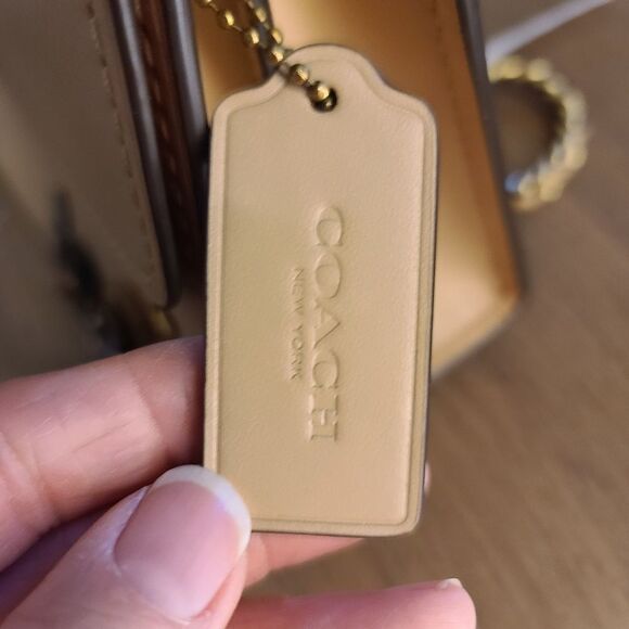 Coach 52611 Tea Rose Parker Shoulder Bag Beechwood Tan - Picture 10 of 13